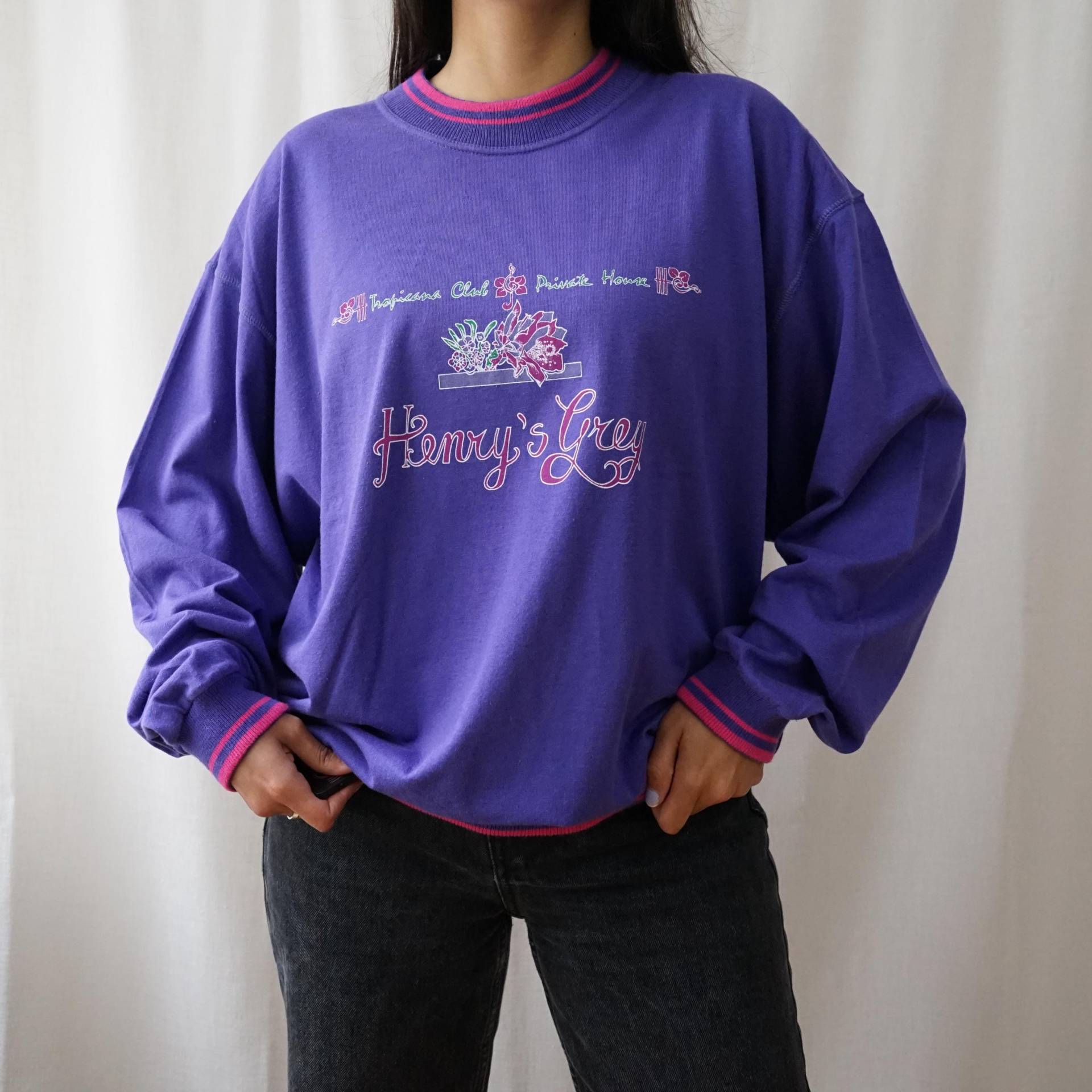 Vintage 90S Sweatshirt Size L Campagnolo Sweatshirt Purple Retro Pullover 80S Vintage 90S Sweatshirt Size L Campagnolo Sweatshirt Purple Retro Pullover 80S von youhadmeatvintageDE