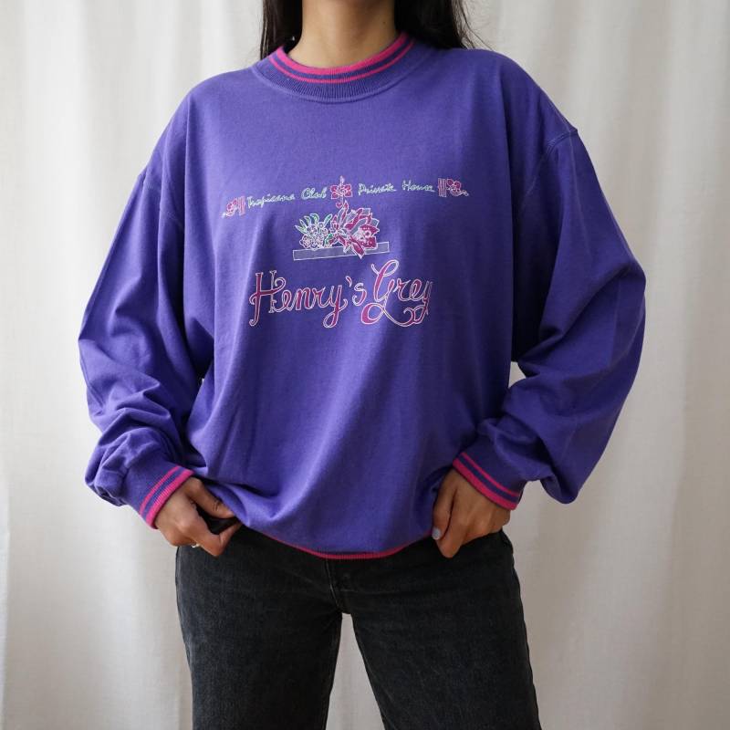 Vintage 90S Sweatshirt Size L Campagnolo Sweatshirt Purple Retro Pullover 80S Vintage 90S Sweatshirt Size L Campagnolo Sweatshirt Purple Retro Pullover 80S von youhadmeatvintageDE