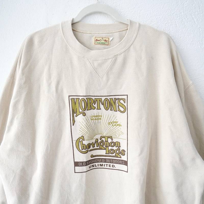 Vintage 90S Sweatshirt Size Xl-Xxl Cream Pullover Cotton Beige Sweatshirt Sweater Oldschool von youhadmeatvintageDE