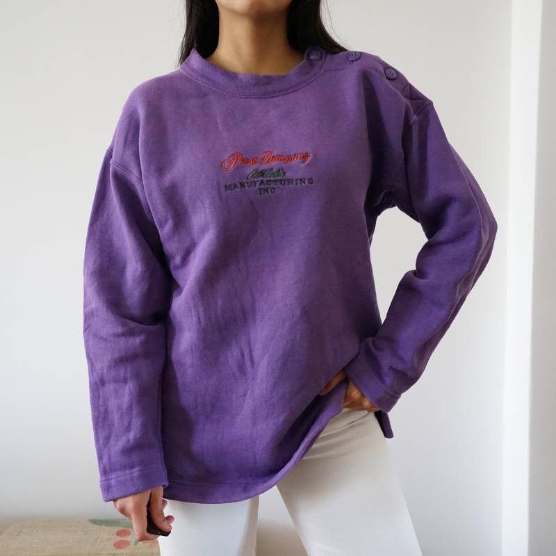 Vintage Best Company Sweatshirt Olmes Carretti Pullover Purple Sweatshirt Retro Italian Vintage Sweater Vintage Best Company Sweatshirt Olmes Carretti Pullover Purple Sweatshirt Retro Italian Vintage Sweater von youhadmeatvintageDE