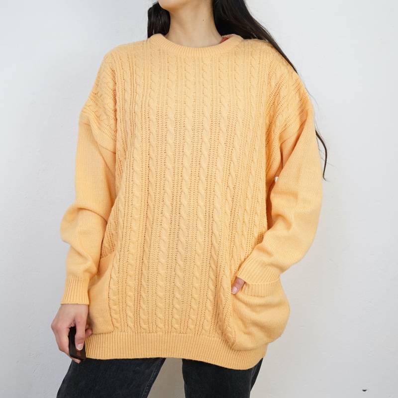 Vintage Orange Pullover Size L Pockets Cozy Sweater Knit Pullover Warm Jumper Unisex Vintage Orange Pullover Size L Pockets Cozy Sweater Knit Pullover Warm Jumper Unisex von youhadmeatvintageDE