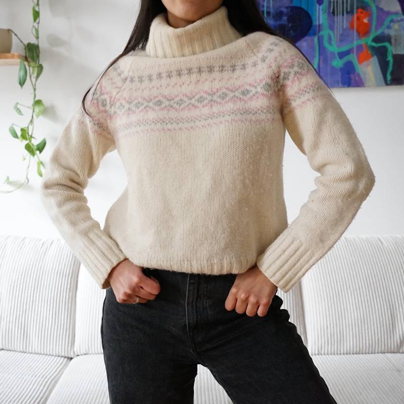 Vintage Pullover Size Xs Wool Angora Sweater Cream Pullover Turtle Neck Winter Knit Beige Vintage Pullover Size Xs Wool Angora Sweater Cream Pullover Turtle Neck Winter Knit Beige von youhadmeatvintageDE