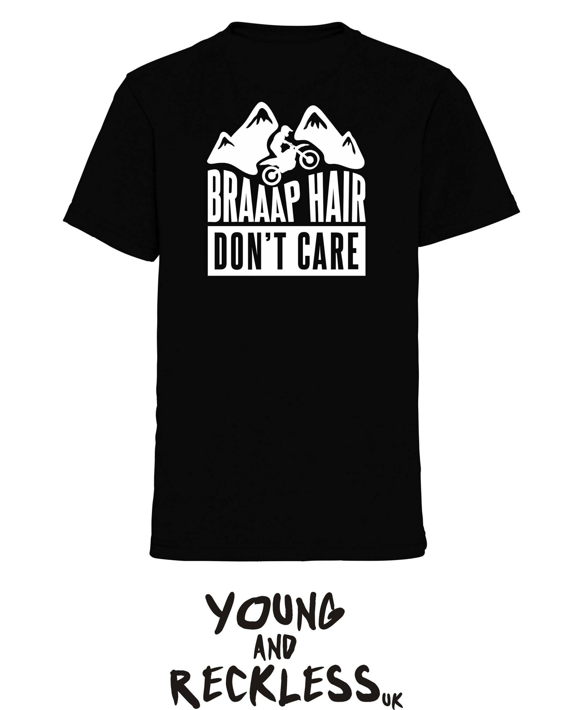 Braap Hair Don't Care T-Shirt - Von Action-Sportarten Inspiriertes Kleidungsstück Moto Motocross Supercross Mx F Dirtbikes Braap Hair Don't Care T-Shirt - Von Action-Sportarten Inspiriertes Kleidungsstück Moto Motocross Supercross Mx F Dirtbikes von youngandrecklessuk