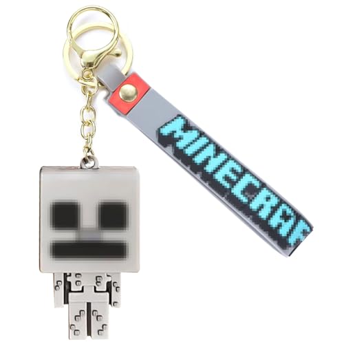 Schlüsselanhänger Anime Pixel Figuren, Coole Spielzeug Charaktere als Schlüsselband für Schultasche, Rucksack & Partyzubehör, Geschenk für Kinder, für Jungen und Mädchen, Ideal für Gamer & Fans (grau) Schlüsselanhänger Anime Pixel Figuren, Coole Spielzeug Charaktere als Schlüsselband für Schultasche, Rucksack & Partyzubehör, Geschenk für Kinder, für Jungen und Mädchen, Ideal für Gamer & Fans (grau) von youngfocus
