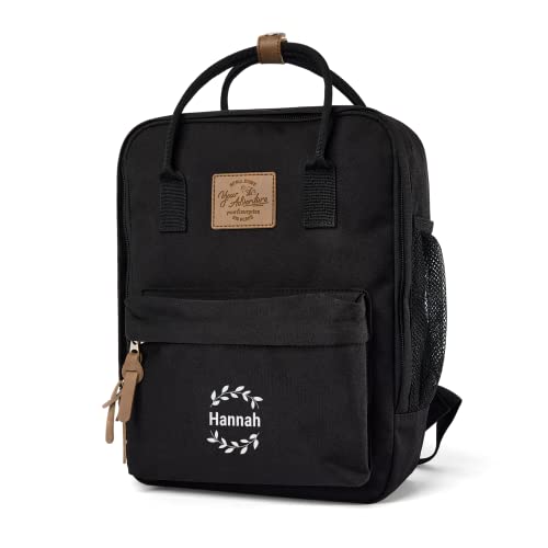 your surprise Kinderrucksack personalisiert mit Namen, perfekt als Kindergarten Rucksack - Kinderrucksack für Jungen und Mädchen selbst gestalten (Schwarz) von your surprise