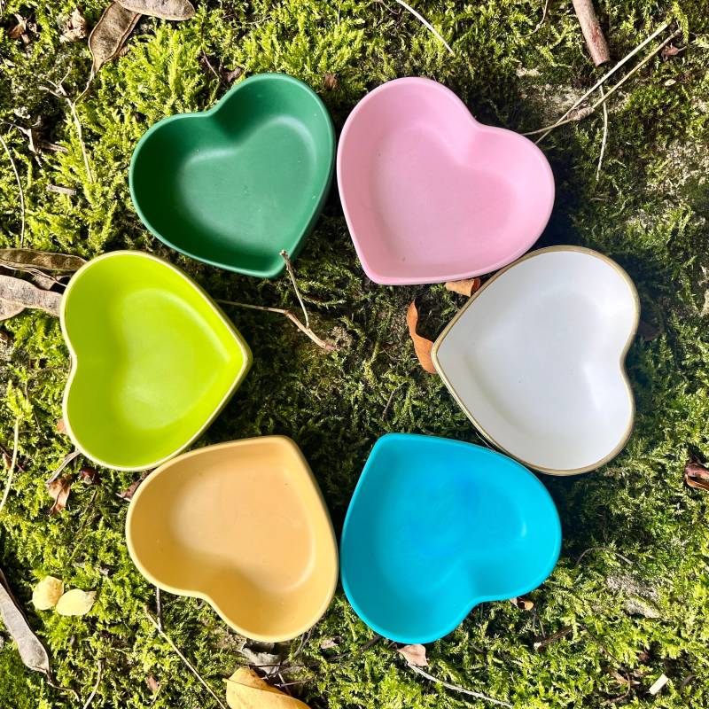 Schmuckschale/Herz /Dekoschale Jesmonite /Ringschale von yourthreemindsDE