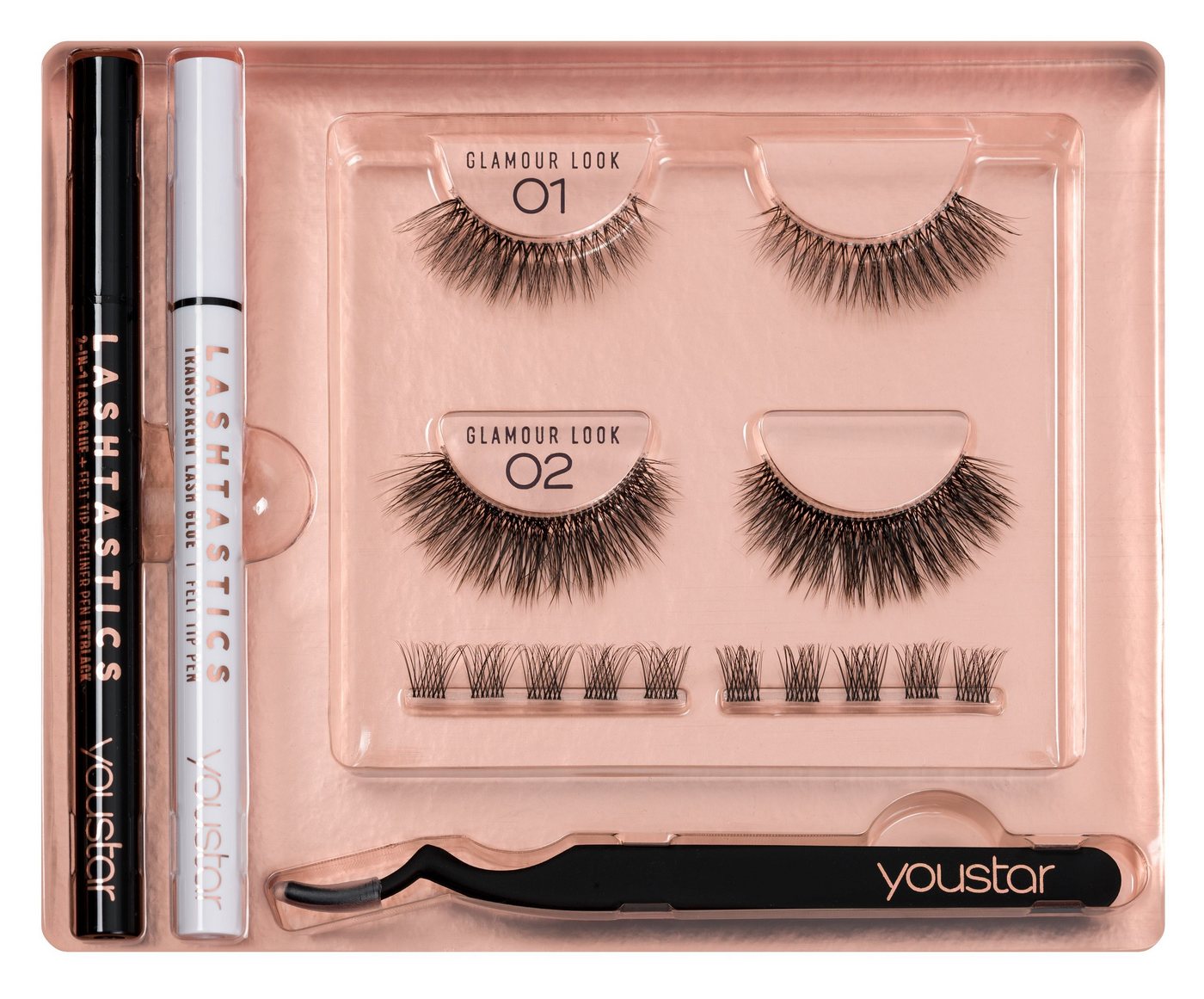 youstar Augen-Make-Up-Set youstar LASHTASTICS 3D Wimpern Set / Eyelash Set - Glamour Look youstar Augen-Make-Up-Set youstar LASHTASTICS 3D Wimpern Set / Eyelash Set - Glamour Look von youstar