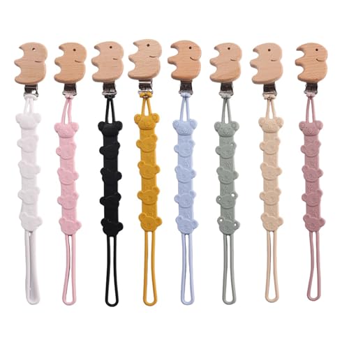 yrozvw 3er-Pack personalisierte Schnuller-Silikonclips, einteilige Beißring-Clips als Geschenk für Jungen und Mädchen, Chunks-Silikonclips für Babys yrozvw 3er-Pack personalisierte Schnuller-Silikonclips, einteilige Beißring-Clips als Geschenk für Jungen und Mädchen, Chunks-Silikonclips für Babys von yrozvw