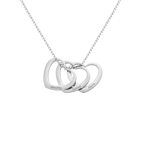 yrozvw Individuelle Halskette mit Text oder Initialen Mutter Halskette Personalisierte Schmuck graviert Mum Anhänger mit Ihrem Namen von yrozvw