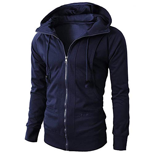 Kapuzenpulli ÜBergangsjacke Herren Jacke Zip Up Hoodies 2023 Kapuzenpulli Sweatshirt Winterjacke LäSsiges Top Fitness Pullover Lockerer Hoodie Warmer Sportlicher Pullover Jacke Langarm Streetwear von yruphome