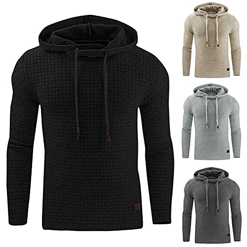 Kapuzenpulli ÜBergangsjacke Herren Jacke Zip Up Hoodies 2023 Kapuzenpulli Sweatshirt Winterjacke LäSsiges Top Fitness Pullover Lockerer Hoodie Warmer Sportlicher Pullover Jacke Langarm Streetwear von yruphome