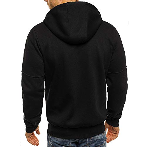 Kapuzenpulli ÜBergangsjacke Herren Jacke Zip Up Hoodies 2023 Kapuzenpulli Sweatshirt Winterjacke LäSsiges Top Fitness Pullover Lockerer Hoodie Warmer Sportlicher Pullover Jacke Langarm Streetwear von yruphome