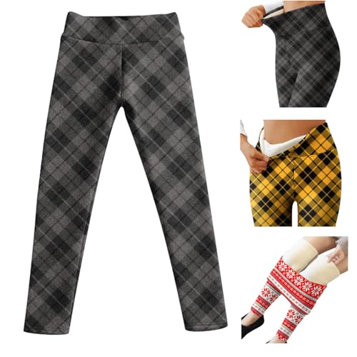 Leggings Damen GefüTtert Winterhose Warme PlüSch Thermoleggings Mode Bedruckt Winter Dick Traininghose Sportleggings Thermo Hose Mit Innenfleece Fleecehose Outdoor Sweathose Jogginghose Sporthose von yruphome