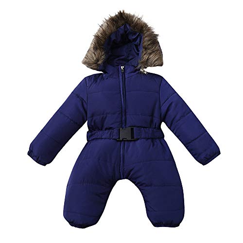 Winterjacke Baby MäDchen Junge Schneeanzug Strampler Winteroverall Mit Kapuze Daunenjacke Steppmantel Overall Warmer Strampler Anzug FüR Kleinkinder Spielanzug Kleidung Babykleidung Winterkleidung von yruphome