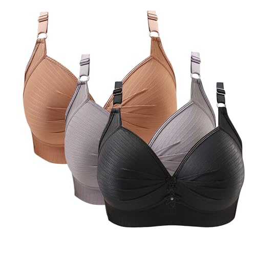 yruphome 2Pcdamen Alltags BH Für Damen2 Teiliger Drucked Togethergroße Tages Bhunterwäscheohne Randnahtloser Bhminimizer Bhnahtlosnicht Gepolsterte Bügel BHS In Übergrößetogether Plus Size BH von yruphome