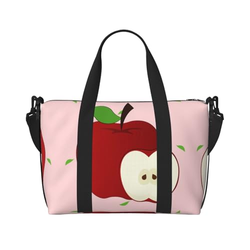 YUANGJHOP Cartoon Red Fruit Printing Hand Travel Bag Personal Item Bag Women Handtasche Travel Large Shoulder Bag with Zipper von yuangjhop