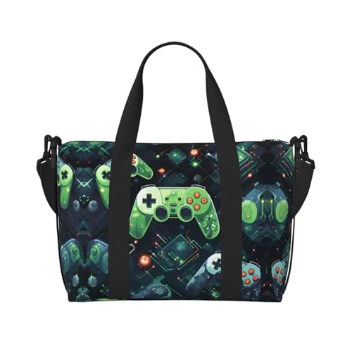 YUANGJHOP Gamepad Circuit Version Druck Hand Reisetasche Persönliche Gegenstände Tasche Damen Handtasche Reise Große Umhängetasche mit Reißverschluss von yuangjhop