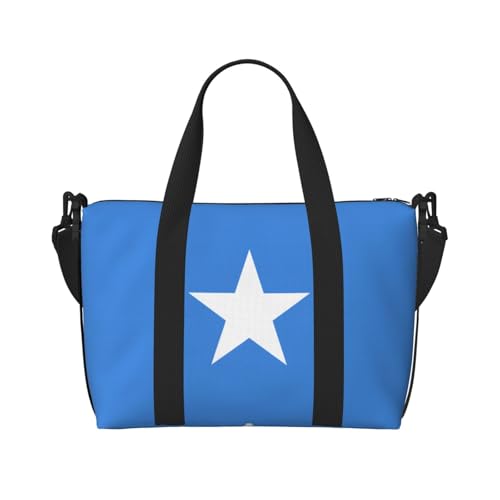 YUANGJHOP Somali Flagge Druck Hand Reisetasche Persönliche Gegenstände Tasche Damen Handtasche Reise Große Umhängetasche mit Reißverschluss von yuangjhop
