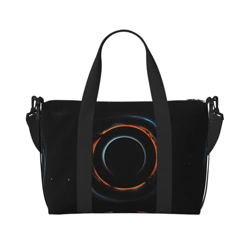 yuangjhop Mysterious Cosmic Black Holes Printing Hand Travel Bag Personal Item Bag Women Handtasche Travel Large Shoulder Bag with Zipper von yuangjhop