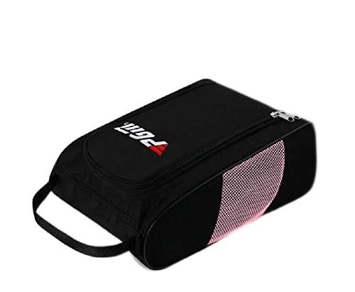 yuekuantai – Erwachsenen-Socken-Organizer mit Reißverschluss, groß, platzsparend, Schwarz/Pink von yuekuantai