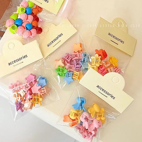 Mini Haarspangen, yufana 50 Stück Süße Mini Haarspangen, Blumen Haarklammer, Niedliche Haarspangen Haar-Accessoires für Kinder, Mädchen und Frauen. von yufana