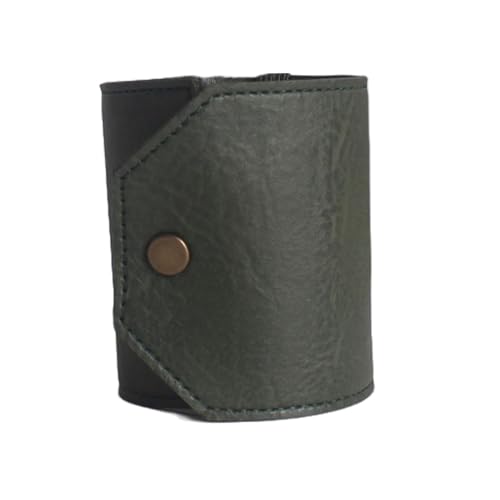 yuhlkopm Geldumschläge Brieftasche aus echtem Leder Cash Wrap Brieftasche Put Geldumschläge Brieftasche aus echtem Leder Geldbörse Organizer, E von yuhlkopm