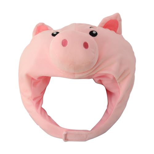 yuhlkopm Hut in Cartoon Form aus weichem Plüsch für besondere Anlässe. Angenehm zu tragende Polyester Uhr mit Foto Kopfbedeckung, Typ+1 von yuhlkopm