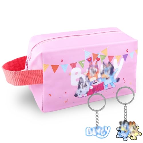 Cartoon Kosmetiktasche - Süße Schminktasche Mit Schlüsselanhänger, Reise Kulturbeutel, Ohana Handtasche für Mädchen von yumcute