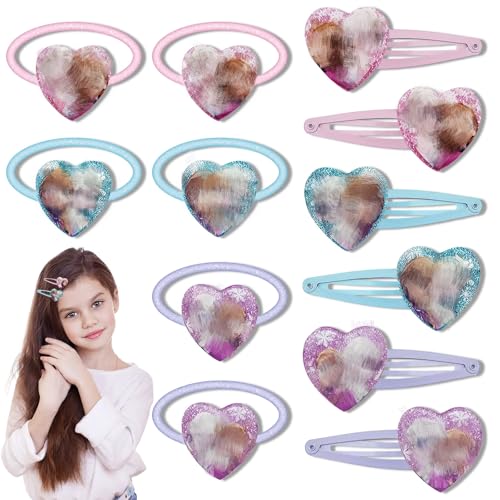 Haarspangen Mädchen, Eiskönigin Haarring Prinzessin Baby Haarspangen Kinder Frozen Haarschmuck Exquisite Süße Haarspangen Geburtstagsgeschenke Weihnachtsgeschenke Geschenke für Kleine Mädchen Kinder von yumcute
