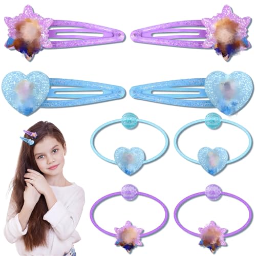 Haarspangen Mädchen, Haarring Prinzessin Baby Haarspangen Kinder Haarschmuck Exquisite Süße Haarspangen Geburtstagsgeschenke Weihnachtsgeschenke Geschenke für Kleine Mädchen Kinder von yumcute