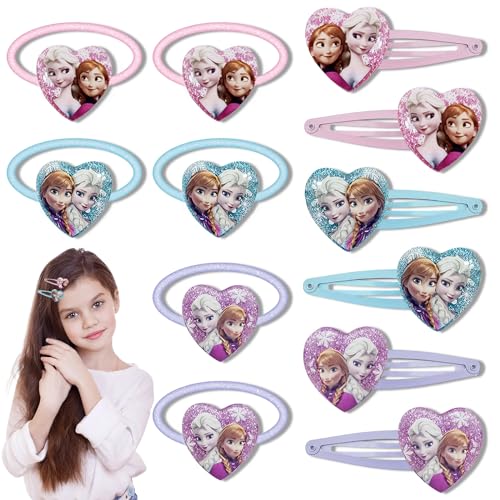 Haarspangen Mädchen, Prinzessin Haarring Baby Haarspangen Kinder Haarschmuck Exquisite Süße Haarspangen Geburtstagsgeschenke Weihnachtsgeschenke Geschenke für Kleine Mädchen Kinder. von yumcute