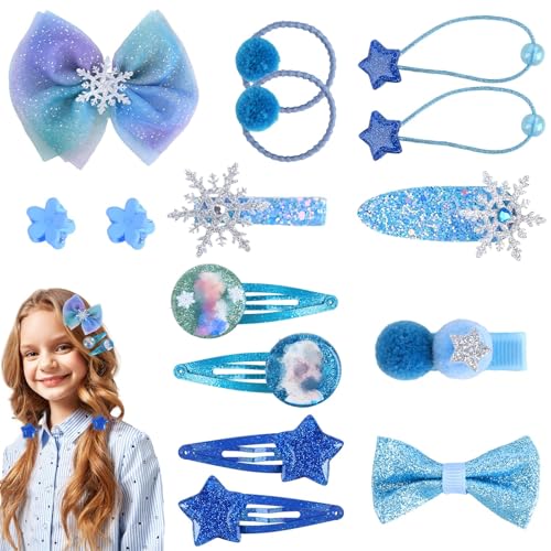 Haarspangen Mädchen 15 Pcs Mädchen Haarschmuck Set Cartoon Thema Haarschmuck Schmuckset Karikatur Haarspangen Kindertagsgeschenk Geburtstag Geschenk für Baby Mäd-chen Teens Kleinkinder von yumcute