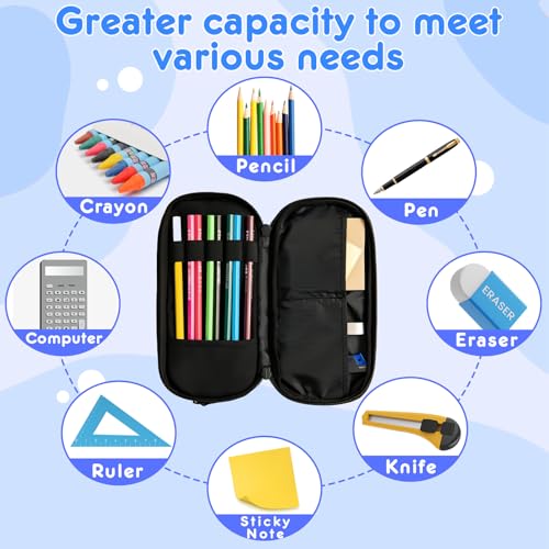 yumcute Federmäppchen für die Schule, Stch Federmäppchen Wasserdicht, Großes Fassungsvermögen, Kratz- und Schmutzabweisend Praktische Schreibwaren- und Kosmetiktasche Geschenk von yumcute
