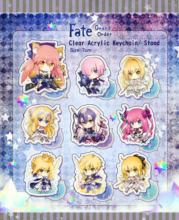Fate/ Grand Order Klare Acryl Schlüsselanhänger/ Ständer Fate/ Grand Order Klare Acryl Schlüsselanhänger/ Ständer von yunaneko0