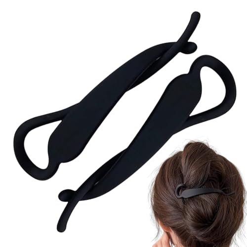 yupeuooe Banana Clip für Haare | 2 Stück Verriegelbarer Styling-Clip für Frauen | Rutschfeste Stilvolle Kralle Für Frauen Mädchen Alltag Arbeit Schule Urlaub von yupeuooe