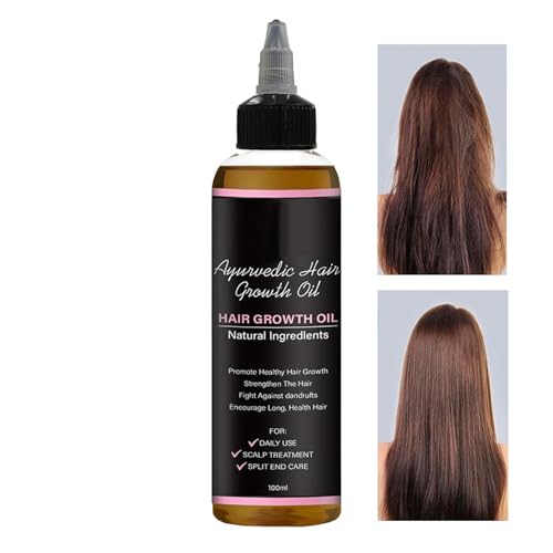 yupeuooe Haarwachstumsöl, Gesundes Haarpflege Öl Lösung, 100ml Natürliches Volumen-Reparaturöl Für Frauen Mit Splissschutz Und Lockenkontrolle Für Unterwegs von yupeuooe