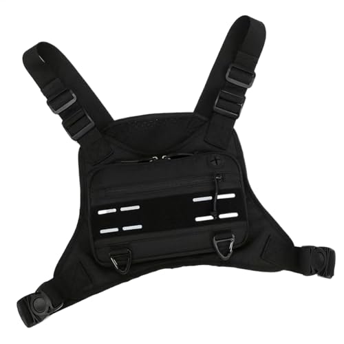 yupeuooe Running Chest Pack, Sport -Chest -Tasche für Männer - Brusttraining Weste Beutelgabeless,Outdoor-Sportzubehör, einstellbare multifunktionale Laufpackung zum Klettern von yupeuooe