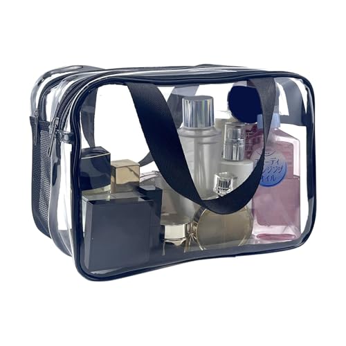 yupeuooe Tragbare Kulturtasche, Make-up-Pinsel-Organizer | wasserdichte Reise-Kulturbeutel mit Reißverschluss, tragbare Kosmetiktasche für Damen, multifunktional, Einzelnes Attribut, Refer to von yupeuooe