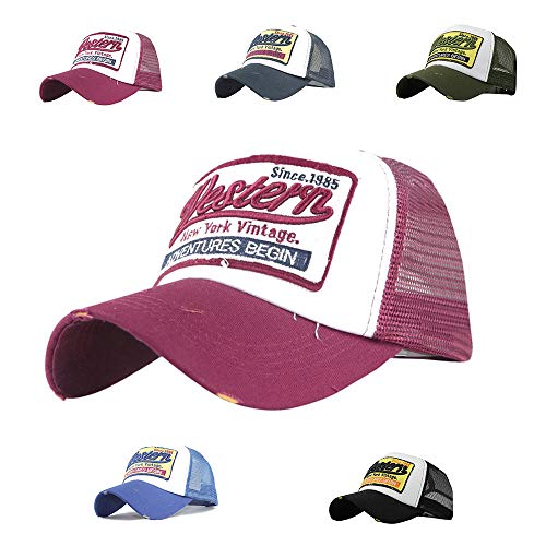Yutdeng Mesh Baseballcap Western Distressed Snapback Vintage Used Look Retro Sommer Oldschool Kappe Mütze Cap Unisex Trucker Schirmmütze Basecap. Yutdeng Mesh Baseballcap Western Distressed Snapback Vintage Used Look Retro Sommer Oldschool Kappe Mütze Cap Unisex Trucker Schirmmütze Basecap. von Yutdeng
