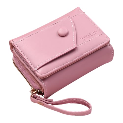 yuwqqoajv Modische PU Leder Damen Geldbörse mit großer Kapazität, Exquisite Handwerkskunst, Damen Geldbörse, Geldbörse, Pu Geldbörse, Rosa von yuwqqoajv