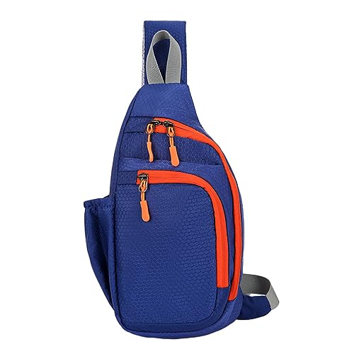 yuwqqoajv Trendige multifunktionale Brusttasche für Damen und Herren, leichtes Tuch, Sport, Radfahren, Trend, Brusttasche, Brusttaschen für Damen und Herren, Dunkelblau von yuwqqoajv