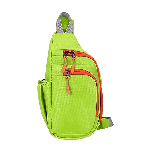 yuwqqoajv Trendige multifunktionale Brusttasche für Damen und Herren, leichtes Tuch, Sport, Radfahren, Trend, Brusttasche, Brusttaschen für Damen und Herren, hellgrün von yuwqqoajv