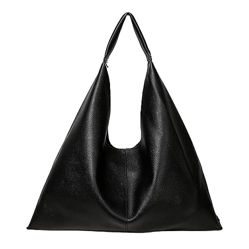 yuwqqoajv Übergroße Hobo Taschen für Damen, trendige und funktionale Reise Tragetaschen für die Schule, große PU Tragetasche für Damen, zurück von yuwqqoajv