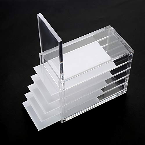 5 Schichten Wimpern Aufbewahrungsbox, durchsichtige Wimpernverlängerungsbox aus Acryl mit Palette, Make up Organizer für Wimpern von yuytee
