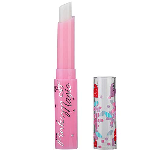 Strawberry Lippenbalsam, Feuchtigkeitsspendender Lip Balm, Professionelles Wasserdichtes Feuchtigkeitsspendendes Farbwechselndes Lippenbalsam Beauty Tool für Trockene Lippen von yuytee