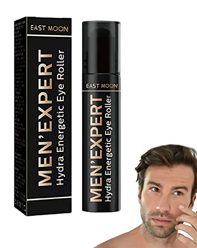 Men’Expert Hydra Energetic Augenroller, Energetic Eye Roller, Men'Expert Eye Creams Dark Circles, Aufhellende Augencreme für Herren, Herren Under Eye Roller Serum für Augenringe und Schwellungen von yuyuanDO