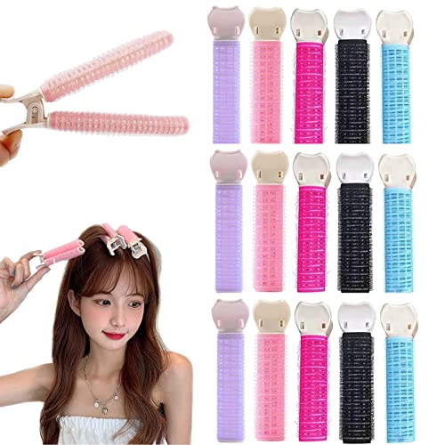 Volumizing Hair Clips, 5/10/15/20 Stück Lockenwickler Volumizing Curlers Root Clips, Hair Roller Hair Curler Clips Volumizing Hair Root Clips, Natural Flauschiges Curler Clip für Damen Mädchen (C) von yuyuanDO