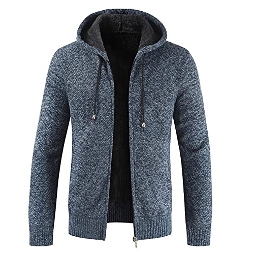 yuyungongsi Hoodie Herren Strickjacke Herren Zip Pullover Sweatjacke Herren Kapuzenjacke Kapuzenpullover Hoodie hHerren Schwarz Grau Winter Outdoor Herren Hoodie Herren Kapuzenjacke von yuyungongsi