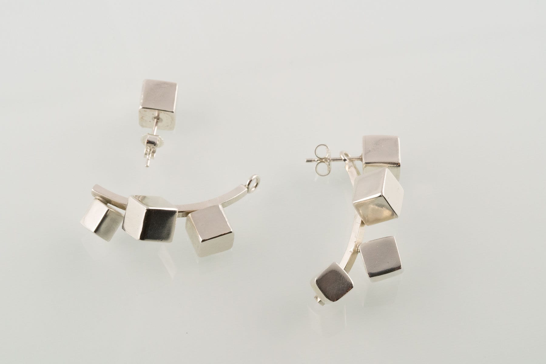 Anhänger Für Ohrstecker - Würfel No.3 Einzelstück von yvedesign