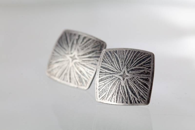 Ohrstecker "Quadrat No.14" von yvedesign